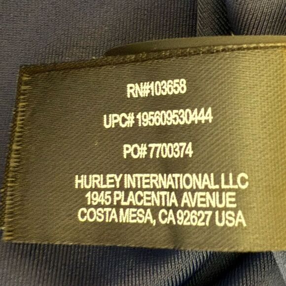 Hurley - One Piece Navy Blue Nylon Swimsuit Cross Back - size XL - Picture 6 of 10